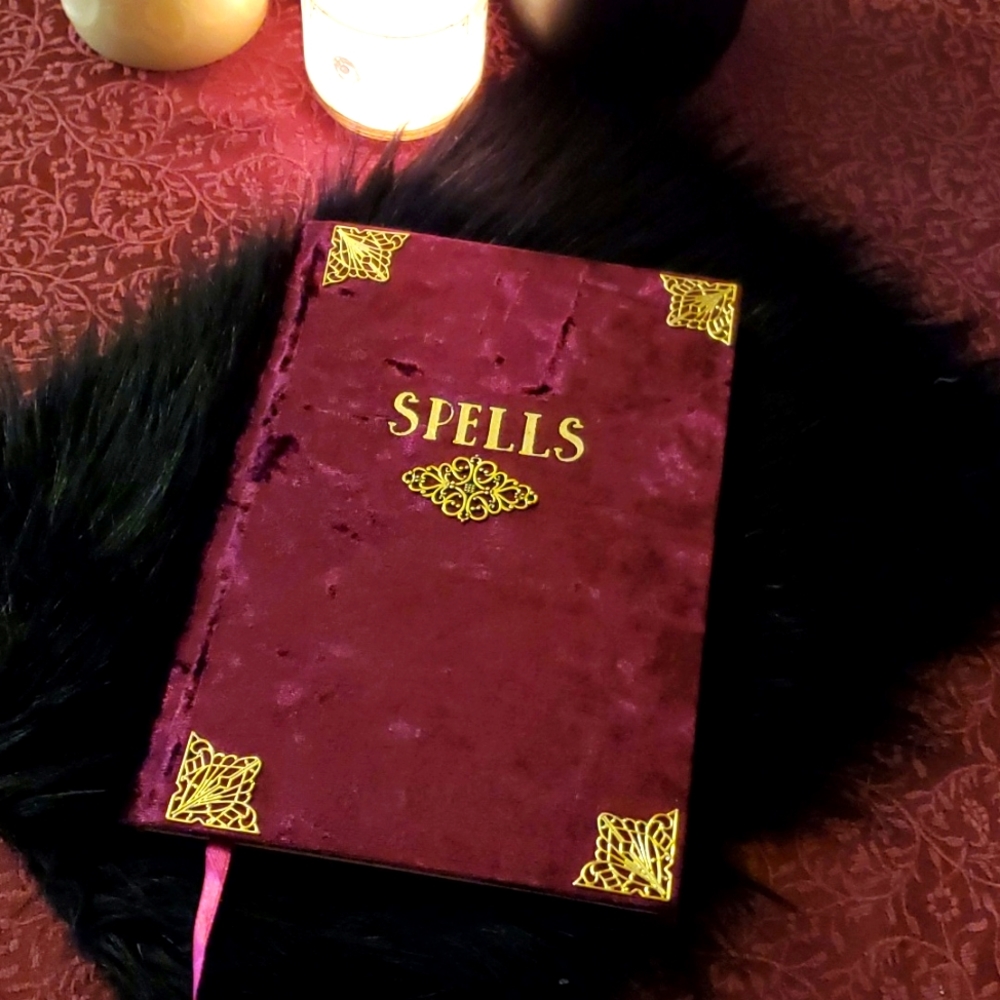 Crushed velvet SPELLS book - approx. 256 pgs.